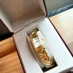 Stunning gold plate Citizen watch like NIB mop face